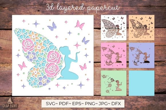 3D Fairy SVG: A Versatile Graphic Design Asset for Crafts and Girls’ Birthday Branding