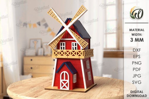 3D Farm Laser Cut Ornaments for Modern Home Decor Design