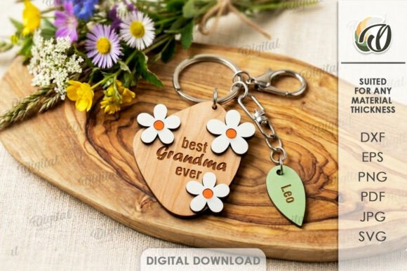 3D Mother’s Day Keychain Laser Cut – A Design Asset Review for Sellers