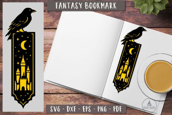 3D Raven Fantasy Bookmark SVG: A Creative Asset for Bloggers and Content Publishers