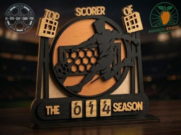 3D Soccer Goal Tracker for Laser Cutting Stands