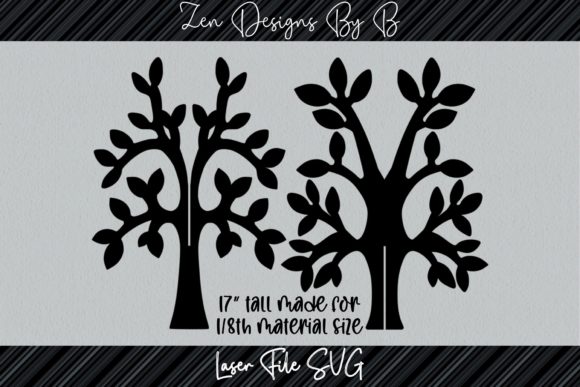 3D Standing Tree Laser SVG: A Versatile Wall Decor Asset for Local Business Branding