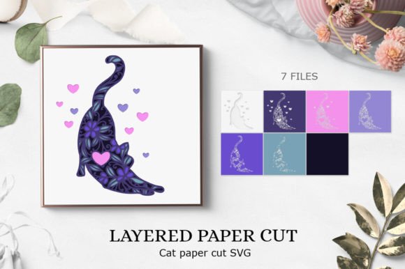 3D SVG Cat Paper Art for Creative Blog Design