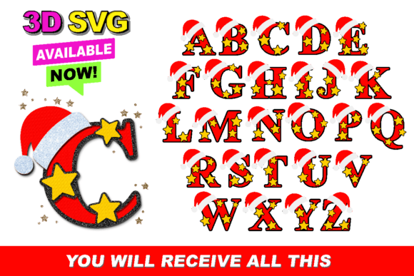 Alphabet 3D SVG Christmas: A Festive Design Asset Worth Considering
