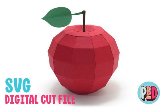 Apple 3D SVG Papercraft: A Versatile Shape for Creative Projects