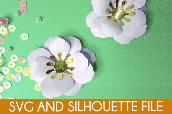Flower, Spring 3D SVG: A Vibrant Design Asset for Paper Flowers & Branding